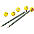 Linex emojis 3D viskelæder - 5 stk.