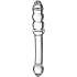 Sinful Ribbed glas dildo