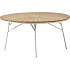 Kerteminde teak - nonwood havebord Ø150 cm, hvidt stel