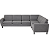 Rom Nordic vendbar hjørnesofa - antracit
