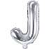Folieballon "J" 33 cm - flere varianter - assorteret