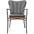 Kerteminde teak havestol, antracit stel