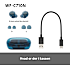 Sony WF-C710N trådløse in-ear høretelefoner - Glass Blue
