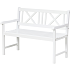 Rosenborg Compact havemøbelsæt: 1 bænk, 1 bord og 2 stole - hvid højglans