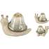 Havefigur snegl i terracotta - flere varianter - assorteret