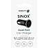 Sinox 12V dobbelt USB A biloplader 2,4A - sort