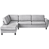 Rom Nordic venstrevendt open-end sofa - lysegrå
