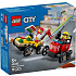 LEGO City Racerbilpakke – pizzabil mod brandbil 60458