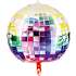 Folieballon Diskokugle H: 35 cm - Multifarvet