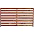 Nordic Fence Nova teak hegn - grundmalet