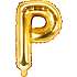 Folieballon "P" 33 cm - flere varianter - assorteret