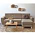 Rom Nordic vendbar sofa med chaiselong - taupe