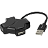 Deltaco USB-A hub 4-port