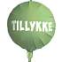 Salling folieballon tillykke Ø: 35 cm - Grøn