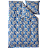 Salling sengetøj 140x200 cm - blå blomstret