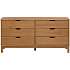 Pilou kommode med 6 skuffer - trælook