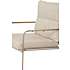 Markly loungestole m/hynder og bord - natur