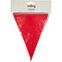 Salling guirlande med vimpelflag L: 4 meter - Rød