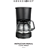 Køkkenchef kaffemaskine 0,6 liter - sort