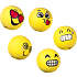 Linex emojis 3D viskelæder - 5 stk.