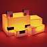 Minecraft Baby Fox lampe - orange