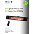 HEAT1 eco plus-line 2000W terrassevarmer - sort