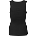 VRS dame rib tanktop str. S - sort