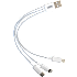Leki kabel 3i1 20 cm - hvid