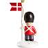 Soldat med flag H:12,7 cm - Dannebrog