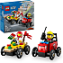 LEGO City Racerbilpakke – pizzabil mod brandbil 60458