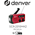 Denver SCR-2010 AM/FM nødradio med lommelygte