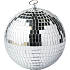 Diskokugle Ø:18 cm - sølvfarvet
