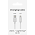 Sinox USB-A til lightning kabel 1 meter - hvid
