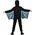 Halloween flagermus skelet str. 128 - sort