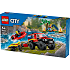 LEGO City Firhjulstrukket brandbil med redningsbåd 60412