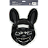 Halloween killer kanin maske H: 34 cm - hvid