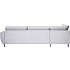 Rom Nordic højrevendt open-end sofa - lysegrå