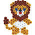 Hama Maxi 600 perler og 2 stiftplader - løve og elefant