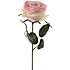 Kunstig blomsterstilk rose simone - lyserød
