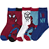Spider-Man børne 5-pak strømper str. 23/25 - rød/blå/sort
