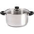 Køkkenchef gryde m/låg - stål (6L)