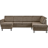 Rom Nordic venstrevendt U-sofa - taupe