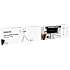Sinox TV gulvstand 3 Feet Lux WH SWB 8260 45"- 65"