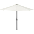 Miami parasol Ø300 cm - Sort/offwhite uden fod
