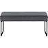 Xenia bænk - mørkegrå