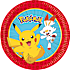 Pokémon paptallerkener Ø: 23 cm 8-pak