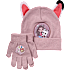 Gabbys Dukkehus børne hue/handske sæt str. onesize - rosa