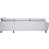 Rom Nordic venstrevendt open-end sofa - lysegrå