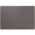 Dækkeserviet i læderlook - mørkegrå