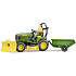 John Deere havetraktor + trailer